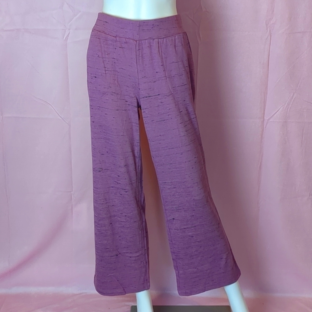 Logo Lounge by Lori Goldstein Purple Relaxed Fit High Rise Lounge Pants Size XS